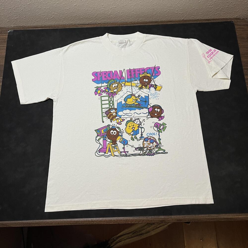 Vintage Girl Scout Cookies Shirt Adult Little Brownie Originals XL Volunteer 90s